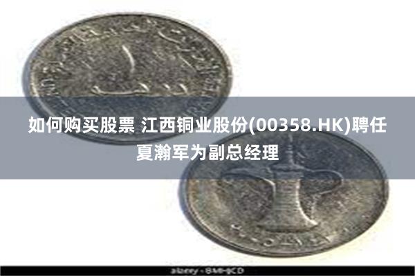 如何购买股票 江西铜业股份(00358.HK)聘任夏瀚军为副总经理