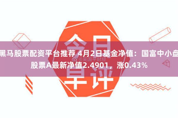 黑马股票配资平台推荐 4月2日基金净值：国富中小盘股票A最新净值2.4901，涨0.43%