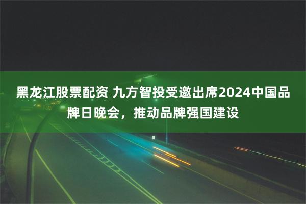 黑龙江股票配资 九方智投受邀出席2024中国品牌日晚会，推动品牌强国建设